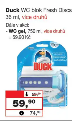 Barvy a laky drogerie Duck WC blok Fresh Discs, 36 ml nabídka