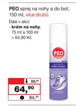 Barvy a laky drogerie PEO sprej na nohy a do bot, 150 ml nabídka