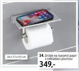 Držák na toaletní papír s odkládací plochou