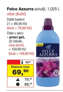 Barvy a laky drogerie Felce Azzurra aviváž, 1,025 I nabídka