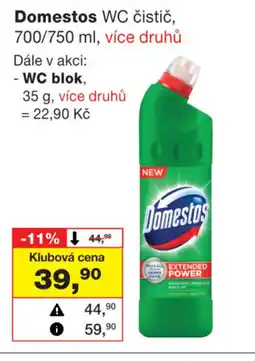 Barvy a laky drogerie Domestos WC čistič, 700/750 ml nabídka