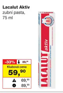 Barvy a laky drogerie Lacalut Aktiv zubní pasta, 75 ml nabídka