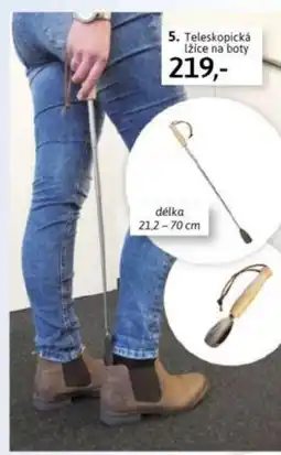 Teleskopická lžíce na boty