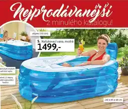 Nafukovací vana, modrá