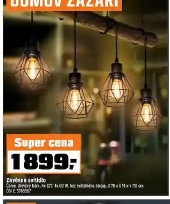 OBI Závěsní svítidlo nabídka