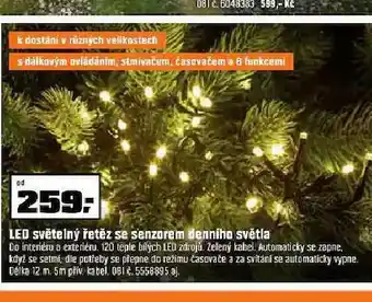 OBI Led světelný řetěz se senzorem denního světla nabídka