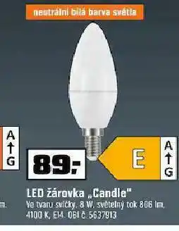 OBI Led žárovka candle nabídka