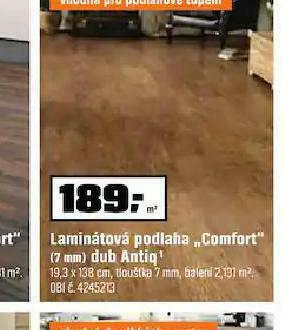 OBI Laminátová podlaha nabídka