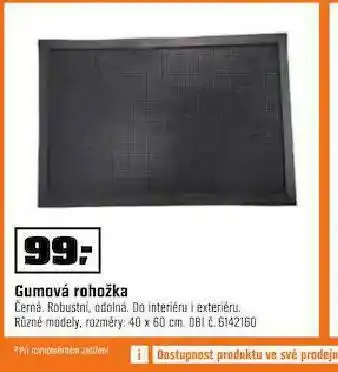 Gumová rohožka