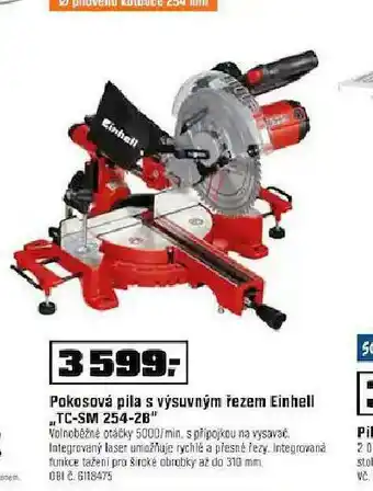 OBI Pokosová pila s výsuvným řezem einhell nabídka