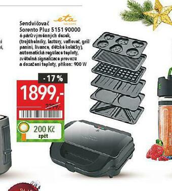 Globus Sendvičovač eta nabídka
