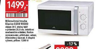 Globus Mikrovlnná trouba eta nabídka