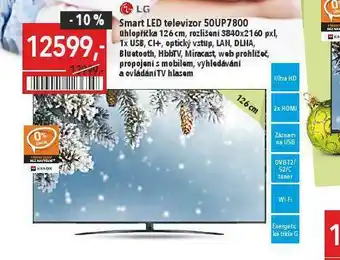 Globus Smart led televizor lg 126 cm nabídka