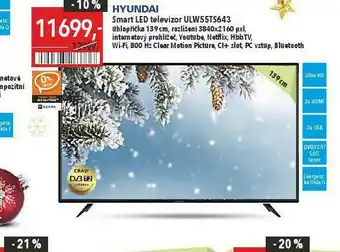 Globus Smart led televizor hyundai 139 cm nabídka