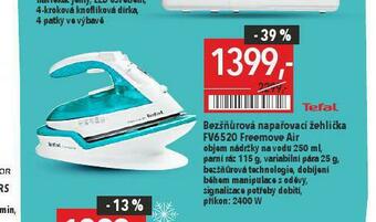 Globus Bezšňůrová napařovací žehlička tefal nabídka