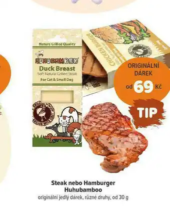 Steak nebo hamburger huhubamboo