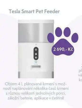 Pet Center Tesla smart pet feeder nabídka