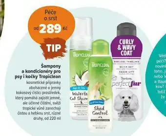 Pet Center Šampony a kondicionery pro psy a kočky nabídka