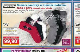 Norma Domácí ponožky se zimním motivem nabídka