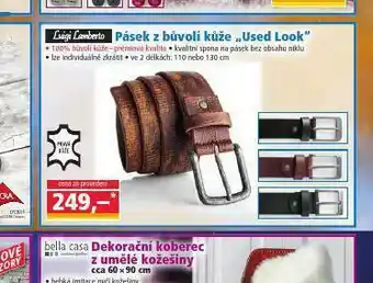 Norma Pásek z bůvolí kůže nabídka
