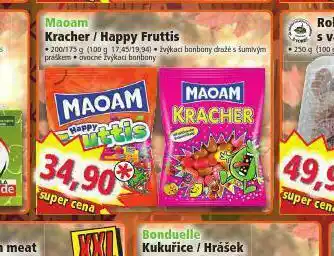 Norma Maoam kracher / happy fruttis nabídka