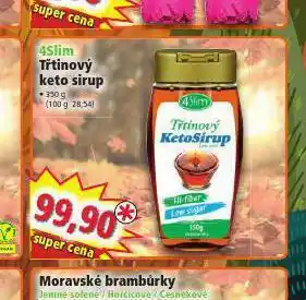 4slim třtinový keto sirup