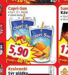 Norma Capri sun nabídka
