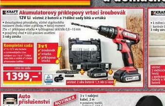 Norma Akumulátorový příklepový vrtací šroubovák nabídka