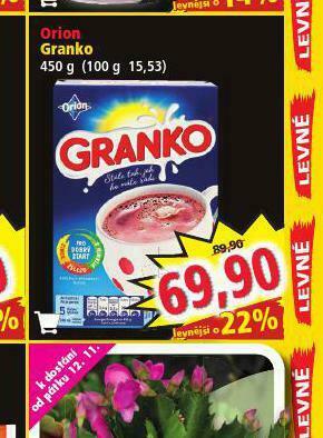 Norma Orion granko nabídka
