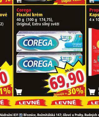 Norma Corega fixační krém nabídka