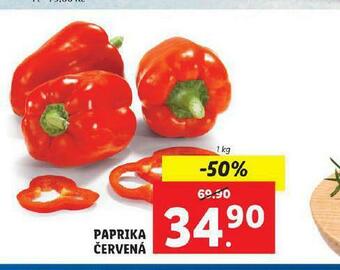 Lidl Paprika červená nabídka