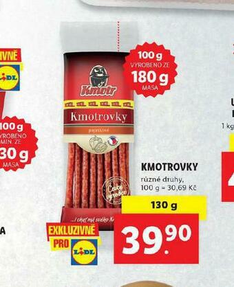 Lidl Kmotrovky nabídka