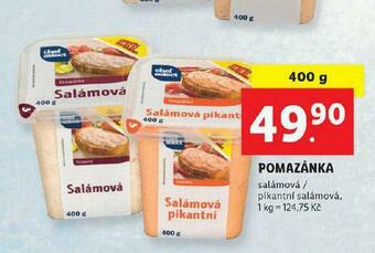 Lidl Pomazánka salámová nabídka