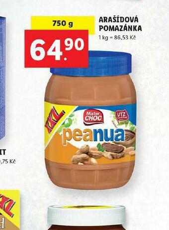 Lidl Arašídová pomazánka nabídka