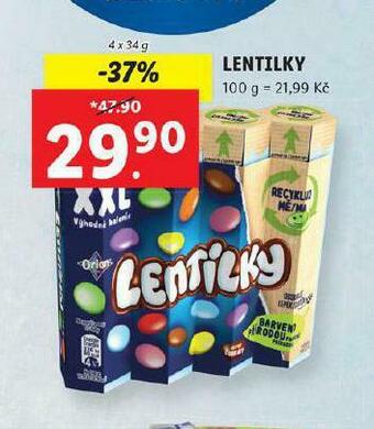 Lidl Lentilky nabídka