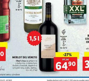 Lidl Merlot del veneto nabídka