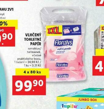 Lidl Florasyl vlhčený toaletní papír nabídka