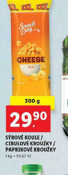 Lidl Sýrové koule nabídka