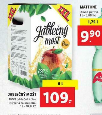 Lidl Jablečný mošt nabídka