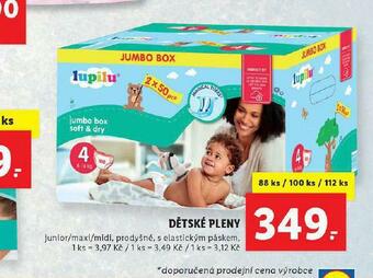Lidl Lupilu dětské pleny nabídka