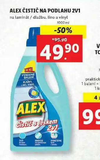 Lidl Alex čistič na podlahu 2v1 nabídka