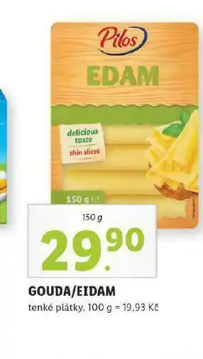 Lidl Gouda / eidam nabídka