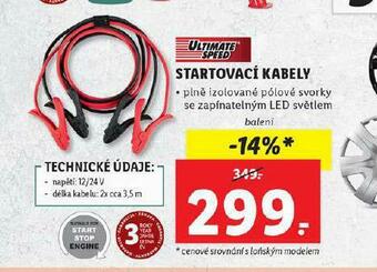Lidl Startovací kabely nabídka