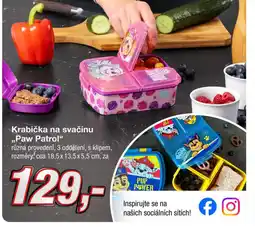 Kik Krabička na svačinu ,,Paw Patrol nabídka