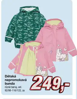 Kik Dětská nepromokavá bunda nabídka