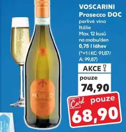 Kaufland VOSCARINI Prosecco DOC nabídka
