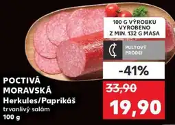 Kaufland POCTIVÁ MORAVSKÁ Herkules/Paprikáš nabídka