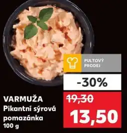 Kaufland VARMUŽA Pikantní sýrová pomazánka 100 g nabídka