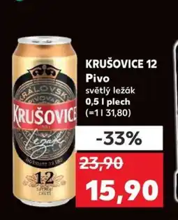 Kaufland KRUŠOVICE 12 Pivo nabídka