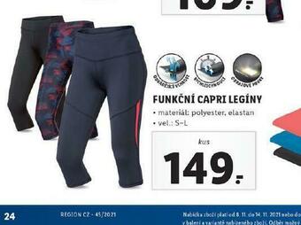 Lidl Funkční capri legíny nabídka